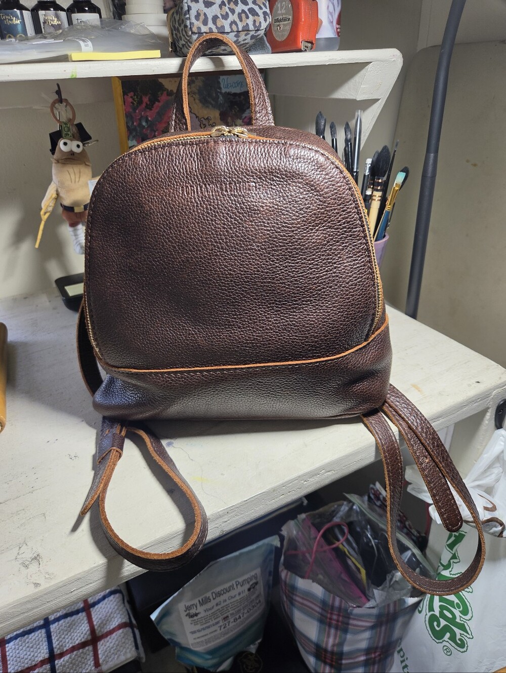 Portland Leather Rue Backpack and wallet - Picture 2 of 11